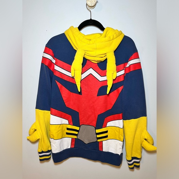 MY HERO ACADEMIA FUNIMATION ALL MIGHT COSPLAY FULL ZIP HOODIE. SIZE SMALL - Picture 9 of 14